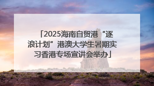 2025海南自贸港“逐浪计划”港澳大学生暑期实习香港专场宣讲会举办