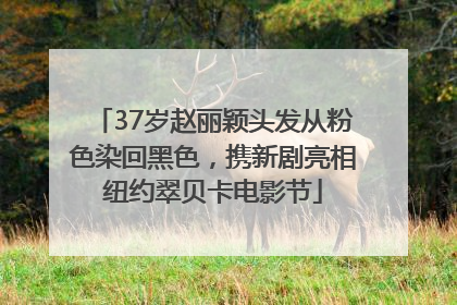 37岁赵丽颖头发从粉色染回黑色，携新剧亮相纽约翠贝卡电影节