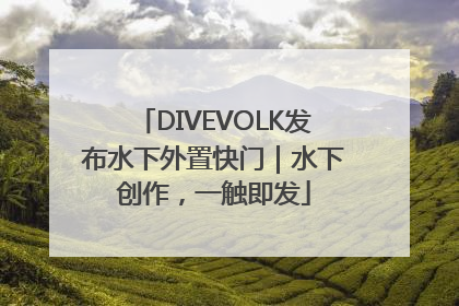DIVEVOLK发布水下外置快门｜水下创作，一触即发
